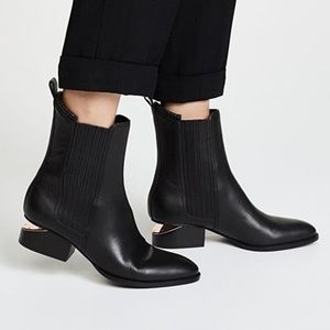 Alexander Wang Anouck Leather Boots in Rose Gold